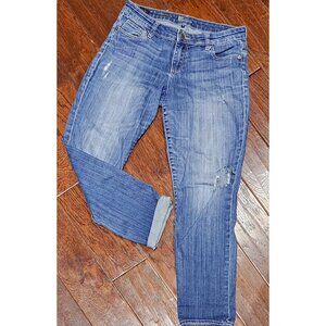 Kut From The Kloth Catherine Boyfriend Jeans Distressed Ankle 30X28 Denim Size 6
